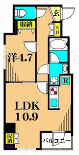 プレミアムキューブ大井町#mo【5階】の間取り