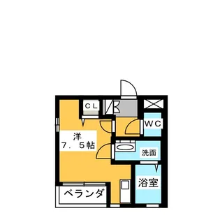 サンライズユキ【2階】の間取り