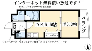 Elan Manoir 一乗寺【1階】の間取り