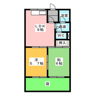 メゾン城土A棟【2階】の間取り