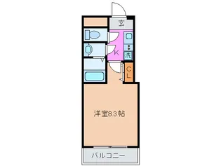 神戸・山手アパートメント【1階】の間取り