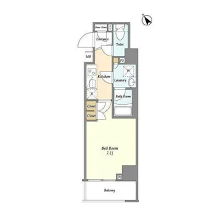 ディームス駒込【9階】の間取り