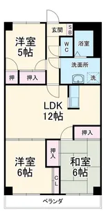グランシャリオ【1階】の間取り