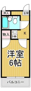 ビスタ川西【1階】の間取り
