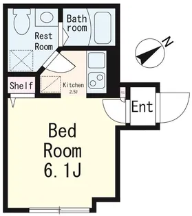 MidCUBE中台【2階】の間取り