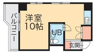 トーカン万代第二ビューハイツ【10階】の間取り