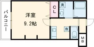 ジーイートワ【2階】の間取り