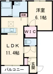 クレセント【1階】の間取り