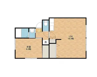 プレジールふじた【1階】の間取り