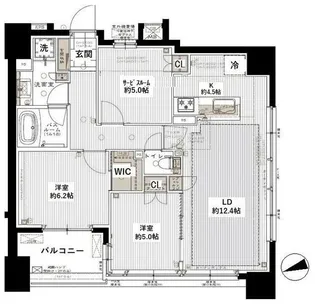 ライオンズ府中駅前【9階】の間取り