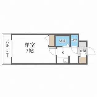 アーバンエース日本橋パル【3階】の間取り