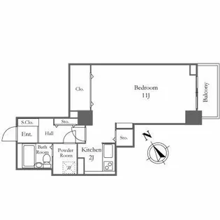 リバーシティ21新川【18階】の間取り