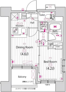 ガーラ・アヴェニュー調布【3階】の間取り