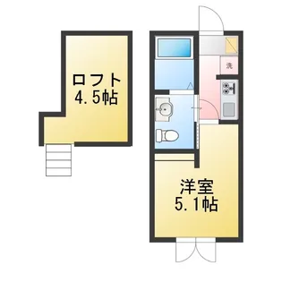 ハーミットクラブハウス菊名B棟【2階】の間取り
