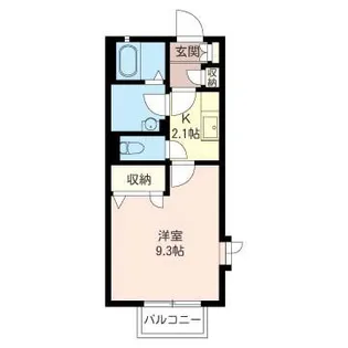 メルヴェーユ【1階】の間取り