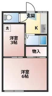 福島アパート【1階】の間取り