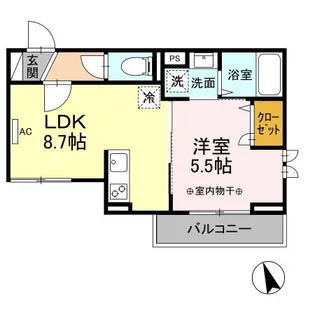 BrightsI【2階】の間取り
