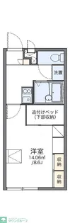 レオパレスメイゾンうすい【1階】の間取り