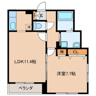Maisond or KAMEARI EAST【3階】の間取り