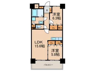 イーグレット【3階】の間取り