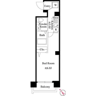 アーバンスクエア大山【1階】の間取り