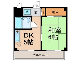 ミ-ネ壱番館【4階】の間取り