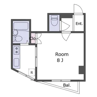ウイングエステート二子【2階】の間取り