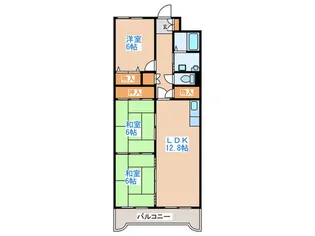パサ-ジュ発寒【3階】の間取り