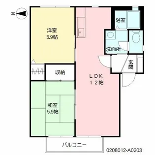 プレステージ華里 I【2階】の間取り