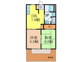 セフィラ平尾【1階】の間取り