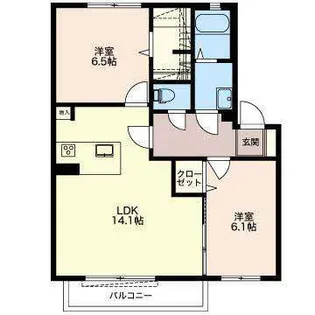サンハイム南山【2階】の間取り