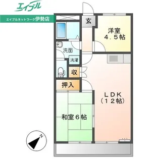 クォリティーメゾンB棟【1階】の間取り