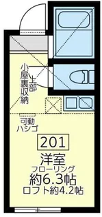 ユナイト大口ユークリッド【2階】の間取り