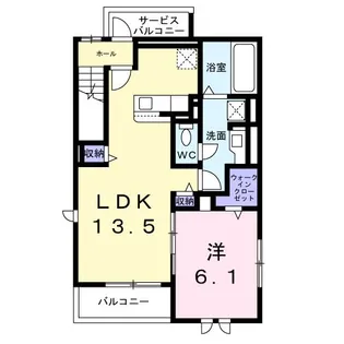 マーベラスコートV番館【3階】の間取り