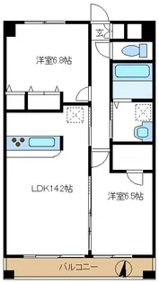 ベル フルール【1階】の間取り