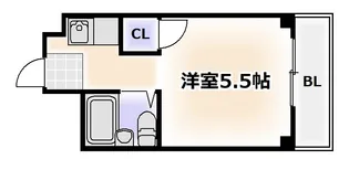 西田ハイツ天王寺【3階】の間取り