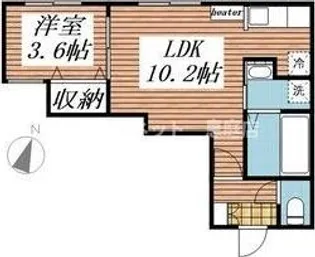 ハイアット恵庭【4階】の間取り