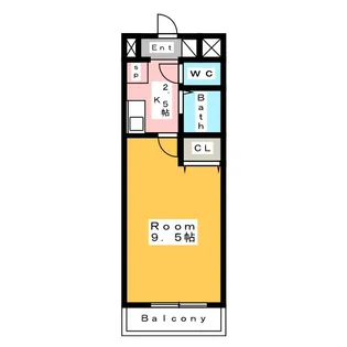 A・City桜井【1階】の間取り