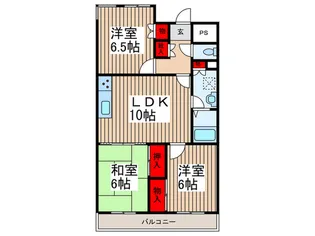 グリーンヒルハイツ【1階】の間取り