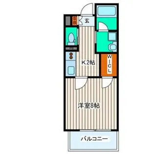 ヴィアーレ勾当台II【7階】の間取り