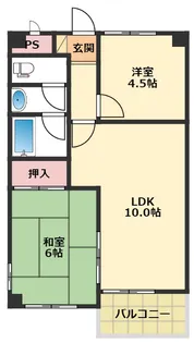 ベネフィス粟津【4階】の間取り