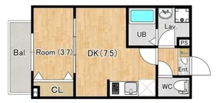 ジーメゾン狭山水野テラス【2階】の間取り