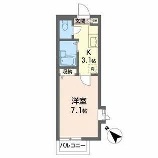 ディアコート小松島【2階】の間取り