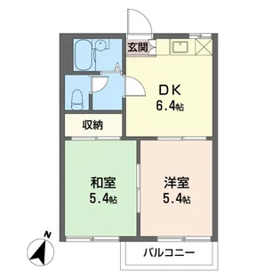 タウニー江南【2階】の間取り