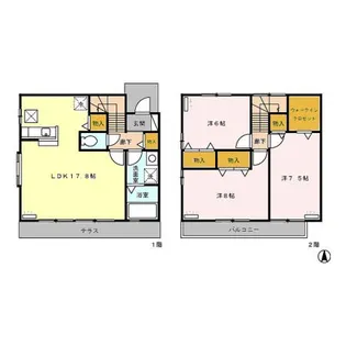 ローズベリーAの間取り