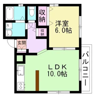 ニューライフ前原【3階】の間取り