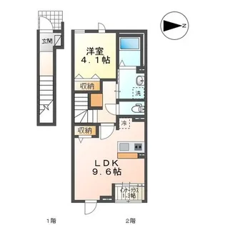 ジェンティーレ【2階】の間取り