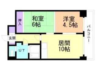ベルレーヴ山鼻【2階】の間取り