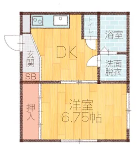 L collection関屋田町【2階】の間取り