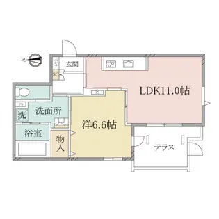 (シニア限定)ヘーベルヴィレッジ豪徳寺~Kei Village~【1階】の間取り